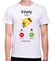 Včelářské tričko - Včely volají, musím jít... Phone