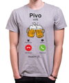 Tričko - Pivo volá, musím jít Phone