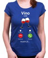 Vinařské tričko - Víno volá Phone