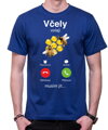 Včelářské tričko - Včely volají, musím jít... Phone