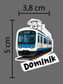 SADA Nažehlovacích jmenovek s vl. jménem (Vlaky 30ks)