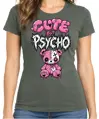 Dámske pivní tričko - CUTE but PSYCHO