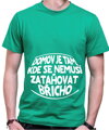 Vtipné tričko - Domov je tam, kde se nemusí zatahovat břicho
