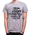 Vtipné tričko - Jsem úžasný/á v posteli