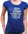 Vtipné tričko - Jsem úžasný/á v posteli