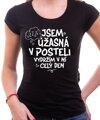 Vtipné tričko - Jsem úžasný/á v posteli