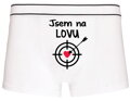 Pánské boxerky s vtipným potiskem - Jsem na LOVU