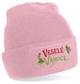 Čepice s potiskem - Veselé Vánoce