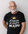Pánske tričko - Dědeček ví všechno nejlépe!