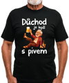 Pánske tričko - Důchod je lepší s pivem