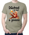 Pánske tričko - Důchod je lepší s pivem