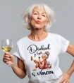 Dámske tričko - Důchod je lepší s vínem