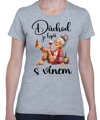 Dámske tričko - Důchod je lepší s vínem