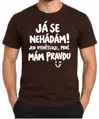 Tričko - Tričko Já se nehádám! Jen vysvětluji, proč mám pravdu