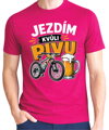Cyklo tričko - Jezdím kvůli PIVU