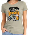 Cyklo tričko - Jezdím kvůli PIVU