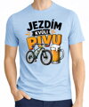 Cyklo tričko - Jezdím kvůli PIVU