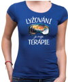 Tričko - Lyžování je moje terapie