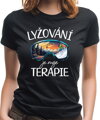 Tričko - Lyžování je moje terapie