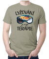 Tričko - Lyžování je moje terapie