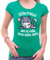 Tričko - Těžko pracuji, aby se měla moje kočka dobře