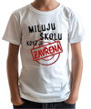 Dětské tričko - Miluju školu, když je zavřená