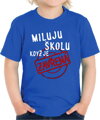 Dětské tričko - Miluju školu, když je zavřená