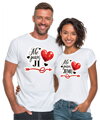 Partnerská trička - Moje srdce patří JÍ / JEMU 2ks