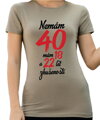 Narozeninové tričko - Nemám 40, mám 18 a 22 let zkušeností