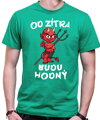 Pánske tričko - Od zítra budu hodný