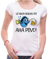 Tričko - Už nikdy nebudu pít – Aha pivo!