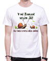 Tričko - V mé zahradě velím já a šneci