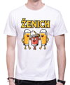 Pánská trička - Ženich a Drinking Team barevné  (cena za 1ks)