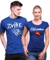 Partnerská trička - Kráska a zvíře 2ks