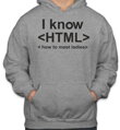 Mikina I know HTML