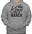 Pánska mikina - KINGS ARE BORN IN ... (zvolte mesic)