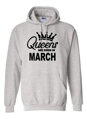 Dámska mikina - QUEENS ARE BORN IN ... (zvolte měsíc)