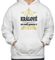 Pánská mikina - Králové se rodí pouze v ... (zvolte měsíc)