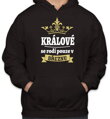 Pánská mikina - Králové se rodí pouze v ... (zvolte měsíc)