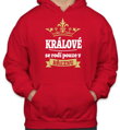 Pánská mikina - Králové se rodí pouze v ... (zvolte měsíc)