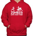 Mikina- Zombies hate fast food