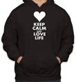 Mikina KEEP CALM AND LOVE LIFE