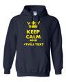Mikina - KEEP CALM + vlastní text UNISEX