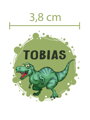 SADA Nažehlovacích jmenovek s vl. jménem (Dinosaurus 30ks)