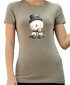 Vánoční tričko - Sněhulák s kloboukem