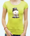 Vánoční tričko - Sněhulák s kloboukem