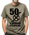 Narozeninové cyklo tričko - 50 v nohách a šlapu dál