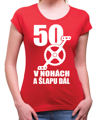Narozeninové cyklo tričko - 50 v nohách a šlapu dál