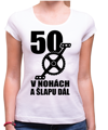 Narozeninové cyklo tričko - 50 v nohách a šlapu dál