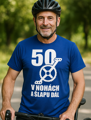 Narozeninové cyklo tričko - 50 v nohách a šlapu dál
